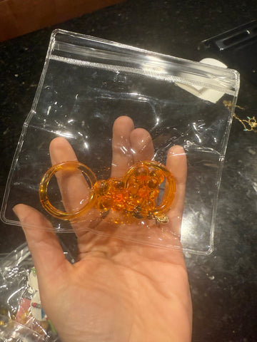 Vintage Orange Acrylic Post Earrings