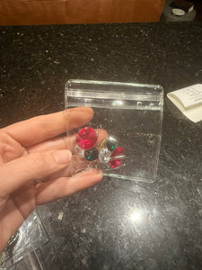 Vintage Colorful Gem Stud Earrings