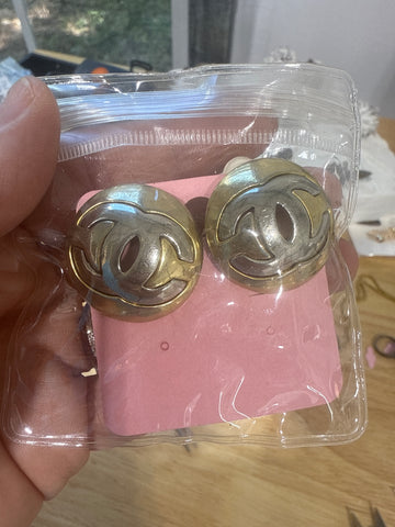 Vintage Chanel Clip On Earrings