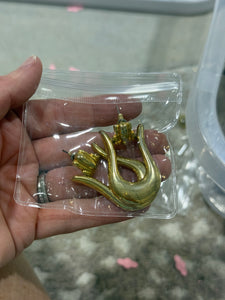 Vintage Gold Door Knocker Earrings