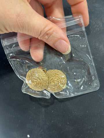 Vintage Gold Round Rope Napier Clip On Earrings