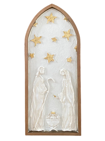Arched Nativity and Stars