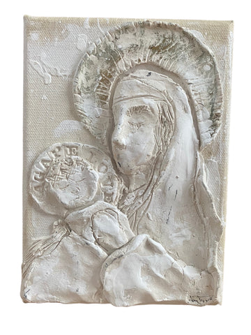 5x7 Mary And Jesus Christmas Canvas
