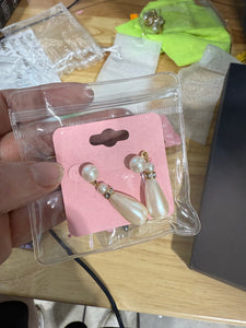 Vintage Dangle Pearl Post Earnings
