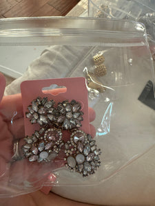 Vintage Gem Drop Post Earrings