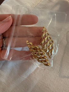 Vintage Gold Cage Post Earrings