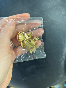 Vintage Noah’s Arc Gold Clip On Earrings