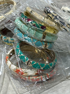 Skinny colorful Vintage bangles