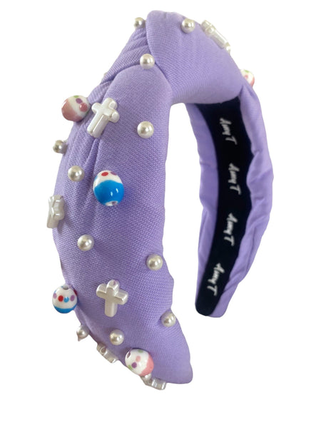 Lilac Cross Headband